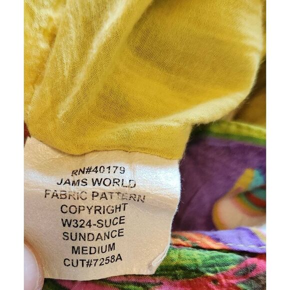 Jams World Vintage Tropical Tank Dress Size Medium - Picture 7 of 7